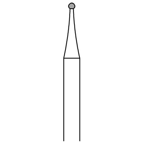 Fraise pour Turbines Diamantée Diamètre 0.9 mm Enucléation des Cors