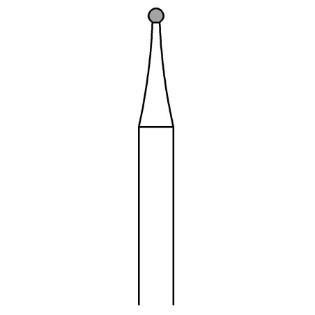 Fraise pour Turbines Diamantée Diamètre 1 mm Enucléation des Cors