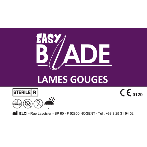 50 Lames de Gouge Stériles Easy Blade