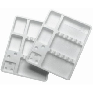 Plateau de Soin Jetable avec Compartiments Usage Unique et Accessoires