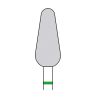 Fraise Diamantée Standard Diamètre 6.3 mm Abrasion des Callosités et Dégrossissage de l'Ongle Micromoteurs et Fraises