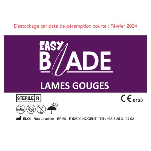 50 Lames de Gouge Stériles Easy Blade
